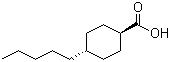 反式-4-戊基环己烷甲酸分子结构 (CAS 38289-29-1)