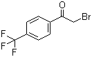 structure of CAS# 383-53-9, 2-溴-4'-(三氟甲基)苯乙酮