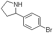 2-(4-溴苯基)吡咯烷分子结构 (CAS 383127-22-8)