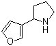 2-(呋喃-3-基)吡咯烷分子结构 (CAS 383127-25-1)