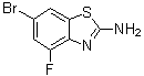 structure of CAS# 383131-45-1, 6-Bromo-4-fluoro-2-benzothiazolamine