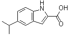 5-异丙基-2-吲哚羧酸分子结构 (CAS 383132-39-6)