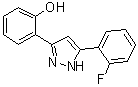 structure of CAS# 38376-29-3, 2-[5-(2-氟苯基)-1H-吡唑-3-基]苯酚