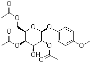 4-甲氧基苯基 beta-D-吡喃半乳糖苷 2,4,6-三乙酸酯分子结构 (CAS 383905-62-2)