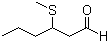 structure of CAS# 38433-74-8, 3-(Methylthio)hexanal