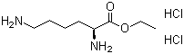 structure of CAS# 3844-53-9, L-赖氨酸乙酯二盐酸盐