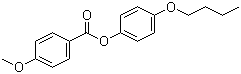 4-甲氧基苯甲酸 4-丁氧基苯酯分子结构 (CAS 38454-22-7)