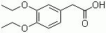 3,4-二乙氧基苯乙酸分子结构 (CAS 38464-04-9)