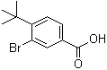 3-溴-4-叔丁基苯甲酸分子结构 (CAS 38473-89-1)