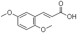 (2E)-3-(2,5-二甲氧基苯基)-2-丙烯酸分子结构 (CAS 38489-74-6)