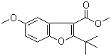 2-叔丁基-5-甲氧基-3-苯并呋喃羧酸甲酯分子结构 (CAS 385419-83-0)