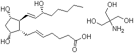 structure of CAS# 38562-01-5, 地诺前列素氨丁三醇