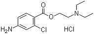 structure of CAS# 3858-89-7, 盐酸氯普鲁卡因