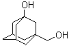 3-羟基-1-金刚烷甲醇分子结构 (CAS 38584-37-1)