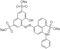 structure of CAS# 3861-73-2, 酸性蓝 92