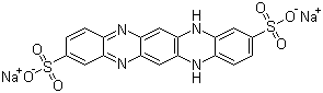 CAS 登录号：3863-80-7, 法可林, 5,12-二氢喹诺并[2,3-b]吩嗪-2,9-二磺酸钠