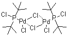 structure of CAS# 386706-33-8, 二[P,P-二(叔丁基)氯化亚膦基]二-mu-氯二氯化二钯