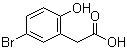 structure of CAS# 38692-72-7, 5-Bromo-2-hydroxybenzeneacetic acid