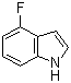 4-氟吲哚分子结构 (CAS 387-43-9)