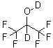 structure of CAS# 38701-74-5, 1,1,1,3,3,3-Hexafluoro-2-propan-2-d-ol-d