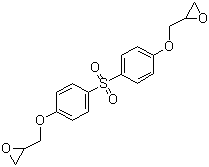 4,4'-磺酰基二苯酚二缩水甘油醚分子结构 (CAS 3878-43-1)