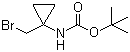 1-(溴甲基)环丙基氨基甲酸叔丁酯分子结构 (CAS 387845-49-0)