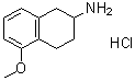 CAS # 3880-88-4, 1,2,3,4-Tetrahydro-5-methoxy-2-naphthalenamine hydrochloride, 2-Amino-5-methoxytetralin hydrochloride