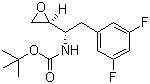 structure of CAS# 388071-27-0, [(1S)-2-(3,5-二氟苯基)-1-[(2S)-环氧乙烷基]乙基]氨基甲酸叔丁酯
