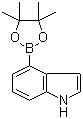 4-吲哚硼酸频那醇酯分子结构 (CAS 388116-27-6)