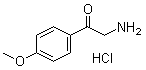 structure of CAS# 3883-94-1, 2-氨基-4'-甲氧基苯乙酮盐酸盐