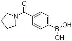4-(吡咯烷-1-羰基)苯硼酸分子结构 (CAS 389621-81-2)