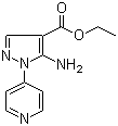 5-氨基-1-(4-吡啶基)-1H-吡唑-4-羧酸乙酯分子结构 (CAS 38965-48-9)