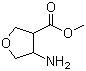 4-氨基-3-四氢呋喃羧酸甲酯分子结构 (CAS 389843-60-1)