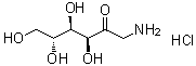 D-异葡萄糖胺盐酸盐分子结构 (CAS 39002-30-7)