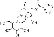 structure of CAS# 39011-90-0, 芍药内酯苷
