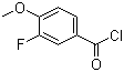 structure of CAS# 3907-15-1, 3-氟-4-甲氧基苯甲酰氯