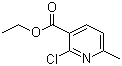 structure of CAS# 39073-14-8, Ethyl 2-chloro-6-methylnicotinate