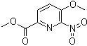 5-甲氧基-6-硝基吡啶-2-羧酸甲酯分子结构 (CAS 390816-44-1)