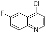 structure of CAS# 391-77-5, 4-氯-6-氟喹啉