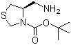 structure of CAS# 391248-13-8, (R)-4-氨基甲基噻唑啉-3-甲酸叔丁酯