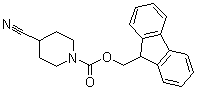 4-氰基-1-哌啶甲酸 9H-芴-9-基甲酯分子结构 (CAS 391248-16-1)