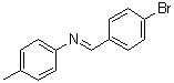 N-[(4-溴苯基)亚甲基]-4-甲基苯胺分子结构 (CAS 39128-27-3)