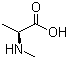 N-甲基-L-丙氨酸分子结构 (CAS 3913-67-5)