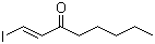 CAS 登录号：39178-64-8, 反式-1-碘-1-辛烯-3-酮
