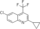 structure of CAS# 391860-73-4, 2-环丙基-6-氯-4-(三氟甲基)喹啉