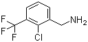 structure of CAS# 39226-96-5, 2-氯-3-(三氟甲基)苄胺