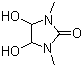 CAS # 3923-79-3, 1,3-Dimethyl-4,5-dihydroxy-2-imidazolidinone, 1,3-Dimethyl-4,5-dihydroxyethyleneurea, 4,5-Dihydroxy-1,3-dimethyl-2-imidazolidinone, 4,5-Dihydroxyethylenedimethylurea, N,N'-Dimethyl-4,5-dihydroxyethyleneurea