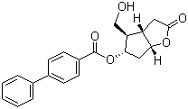 structure of CAS# 39265-57-1, (+)-科里内酯 5-(4-苯基苯甲酸酯)