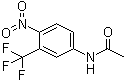 structure of CAS# 393-12-4, 3-(三氟甲基)-4-硝基乙酰苯胺
