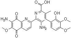 structure of CAS# 3930-19-6, 棕霉素